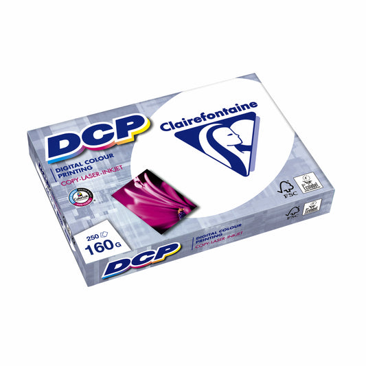 Laserpapier Clairefontaine DCP A4 160gr Wit, FSC, ISO9706