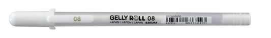 Sakura Gelly Roll 0,4 mm medium witte gelpen voor donkere achtergronden