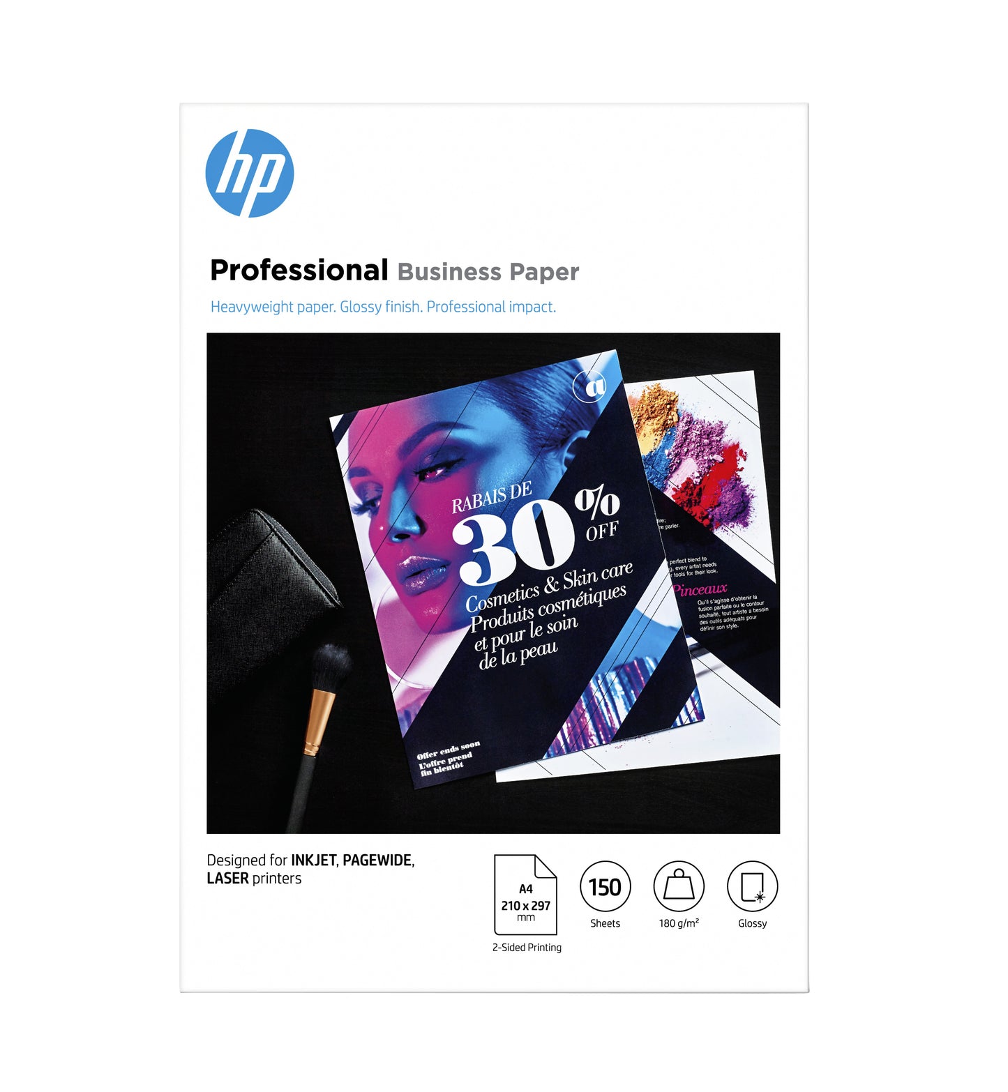 HP 3VK91A A4 laserfotopapier 180 g/m² glans - 2