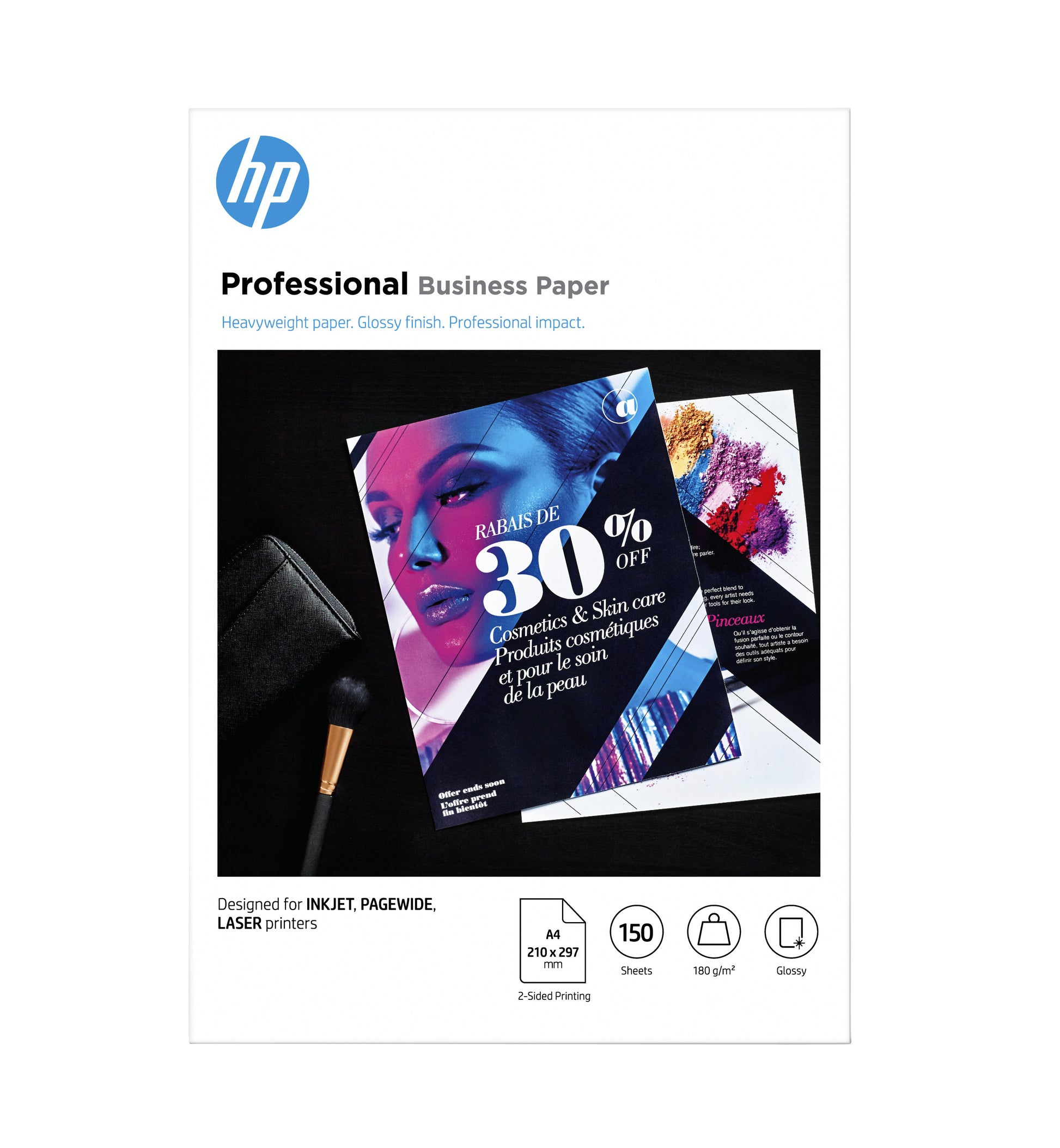 HP 3VK91A A4 laserfotopapier 180 g/m² glans - 2