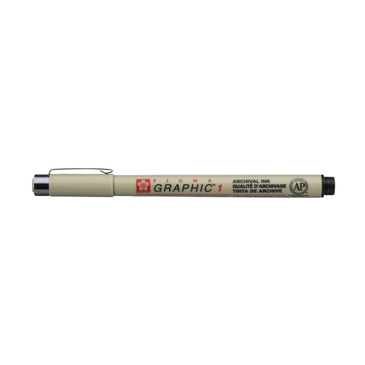 Artistieke fineliner Sakura Pigma Graphic 1 1.0mm zwart