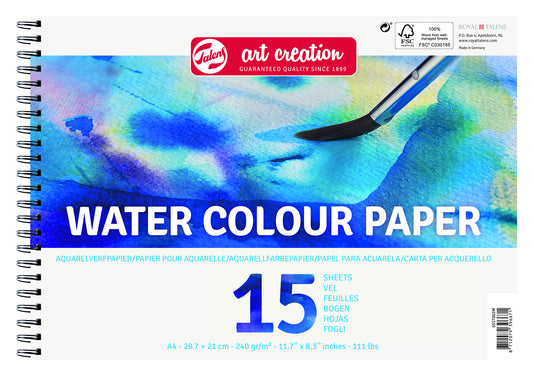 Aquarelverfpapier Talens Art Creation A4 15 vellen 240 g/m²