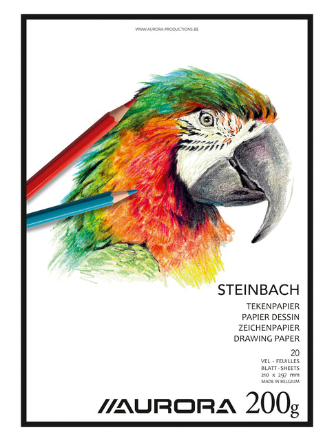 Tekenblok Aurora Steinbach A3, 20 vel, 200 g/m², mat oppervlak