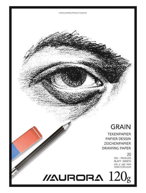 Tekenblok Aurora A4 20 Vel 120 g/m² Grain Papier