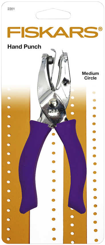 Fiskars Handpons Ronde Top, Roestvrij staal, 3mm Gaten