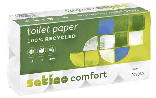Toiletpapier Satino Comfort MT1 2-laags 400 vel wit