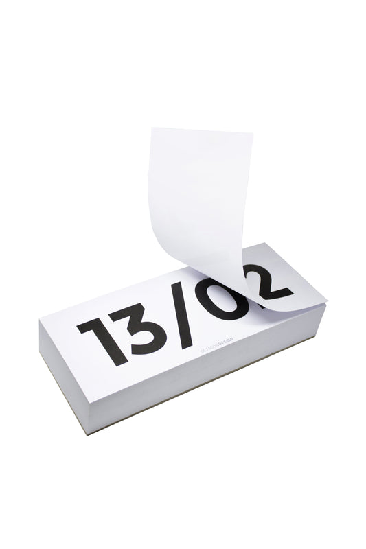Witte Octagon bureaukalender blok 365 dagen