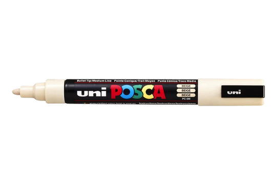 Posca PC5M M Verfstift beige, diverse puntdiktes