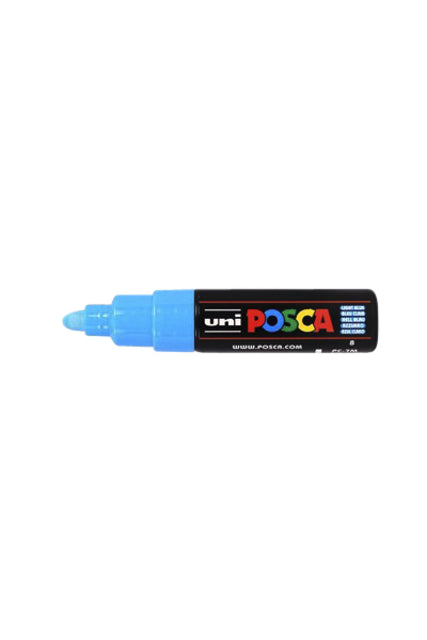 Posca PC7M B Verfstift lichtblauw, diverse puntdiktes