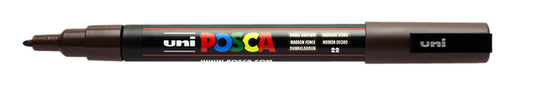 Posca PC3M F verf in donkerbruin