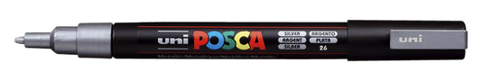 Posca PC3M F Zilver, waterverf, dekkend en reukloos