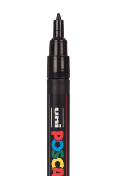 Posca PC3M F Assorti Verfstift 8 kleuren, diverse puntdiktes - 2