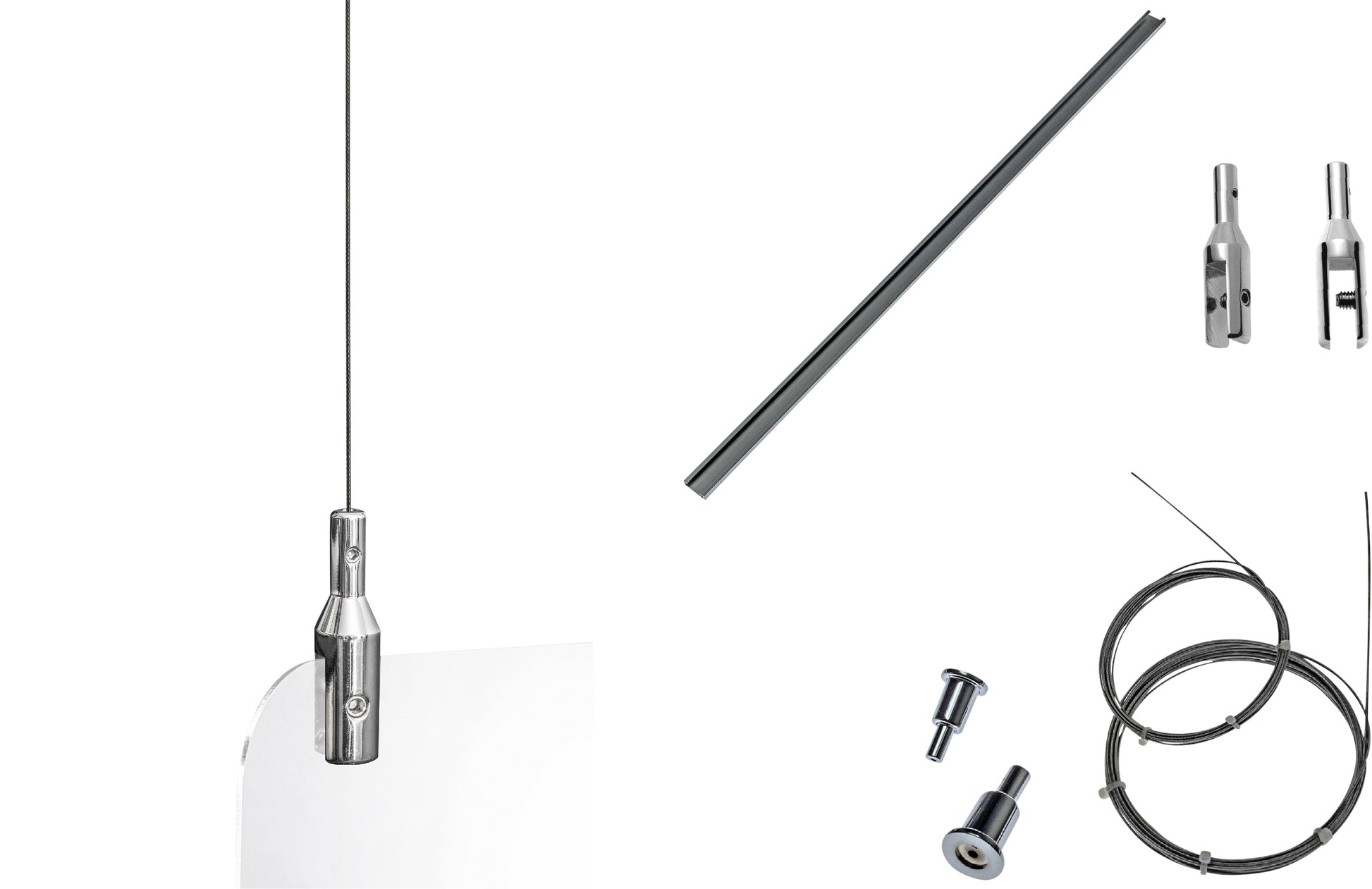 Hangend hygiënescherm Exacompta 100x66 cm - 2