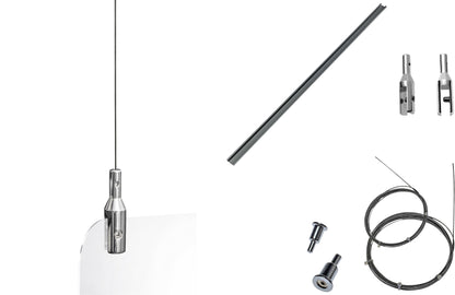 Hangend hygiënescherm Exacompta 100x66 cm - 2