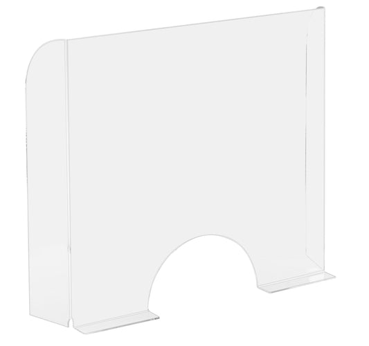 Hygienescreen Staand Transparant 95x68cm voor Balies en Kassa's