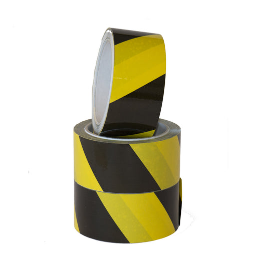 Vloermarkeringstape IEZZY 50mm x 33m zwart/geel, permanent hechtend