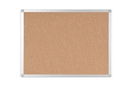 Quantore kurk prikbord 60x45cm met zelfhelend kurk en aluminium omlijsting