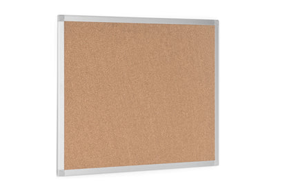 Quantore kurk prikbord 60x45cm met zelfhelend kurk en aluminium omlijsting - 2
