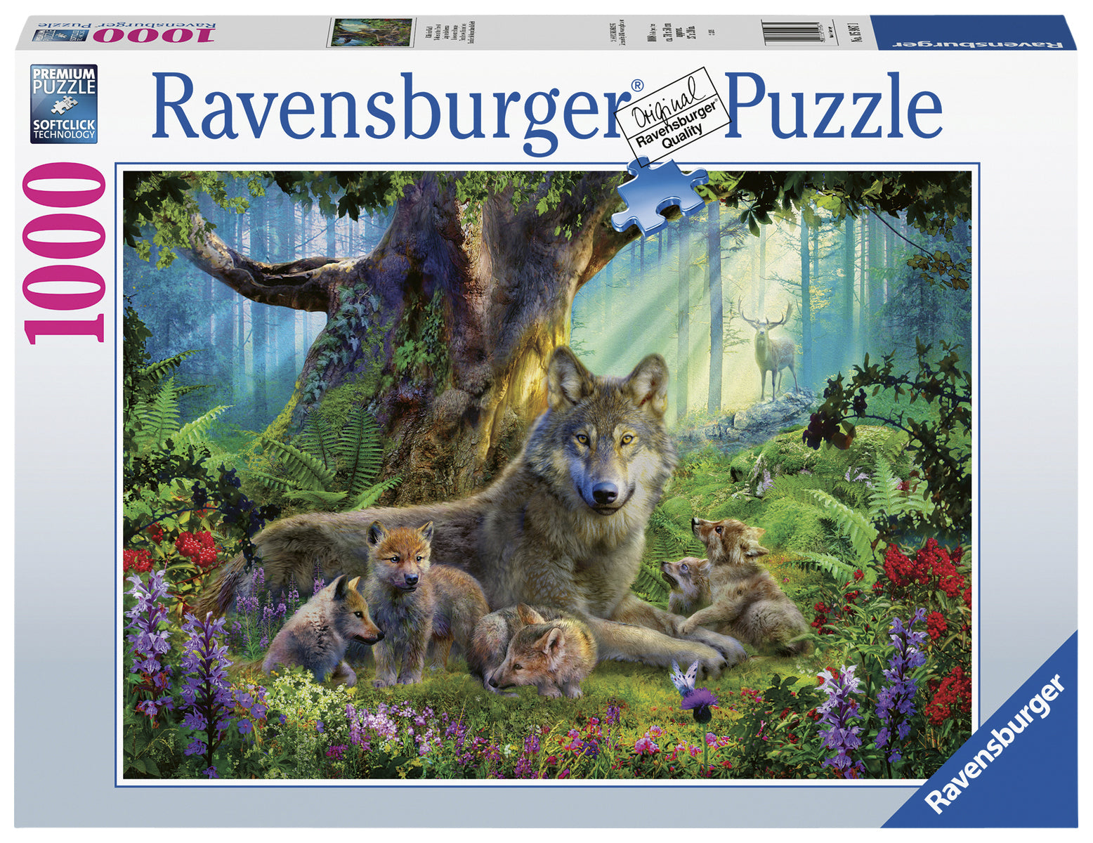 Ravensburger Familie Wolf in het Bos 1000 stukjes puzzel