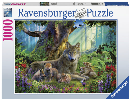 Ravensburger Familie Wolf in het Bos 1000 stukjes puzzel