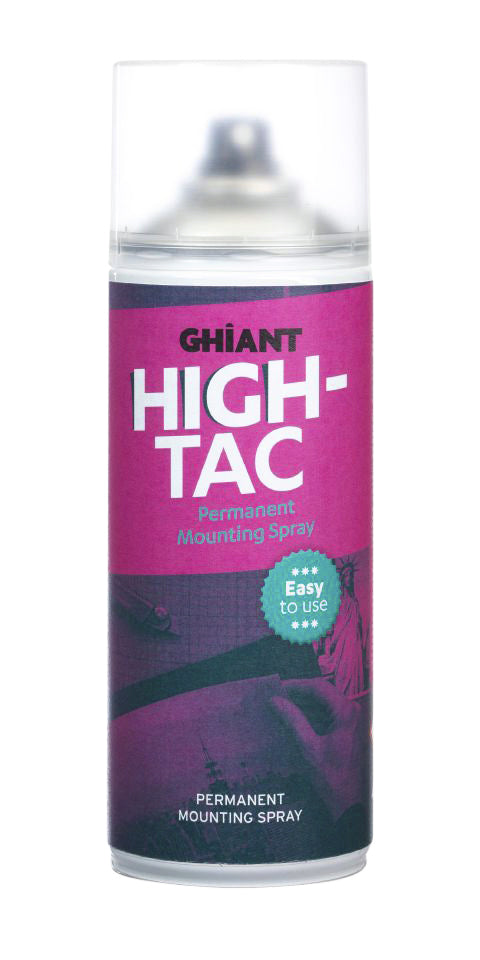 Lijmspray Ghiant High-Tac Permanent 400ml, voor stevige en permanente bevestiging