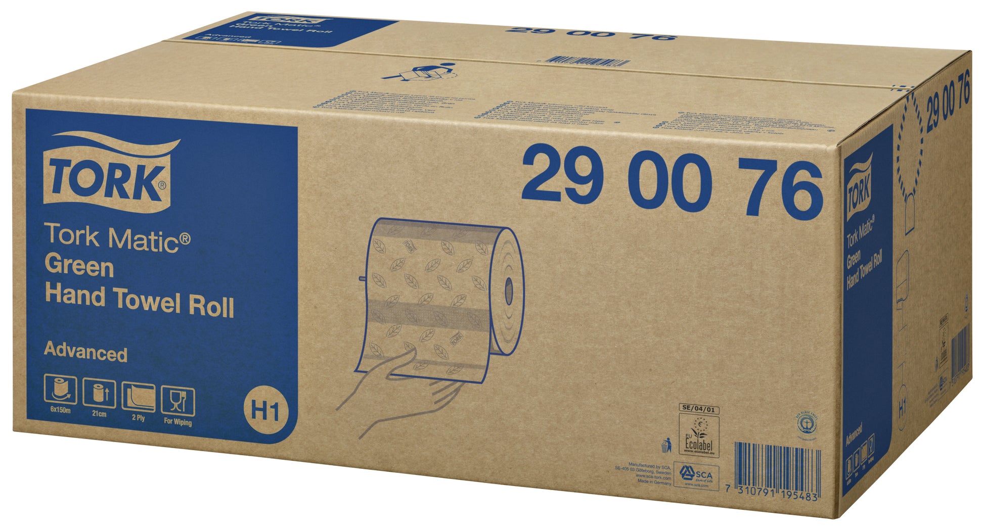Handdoekrol Tork Matic H1 Advanced Groen 2l