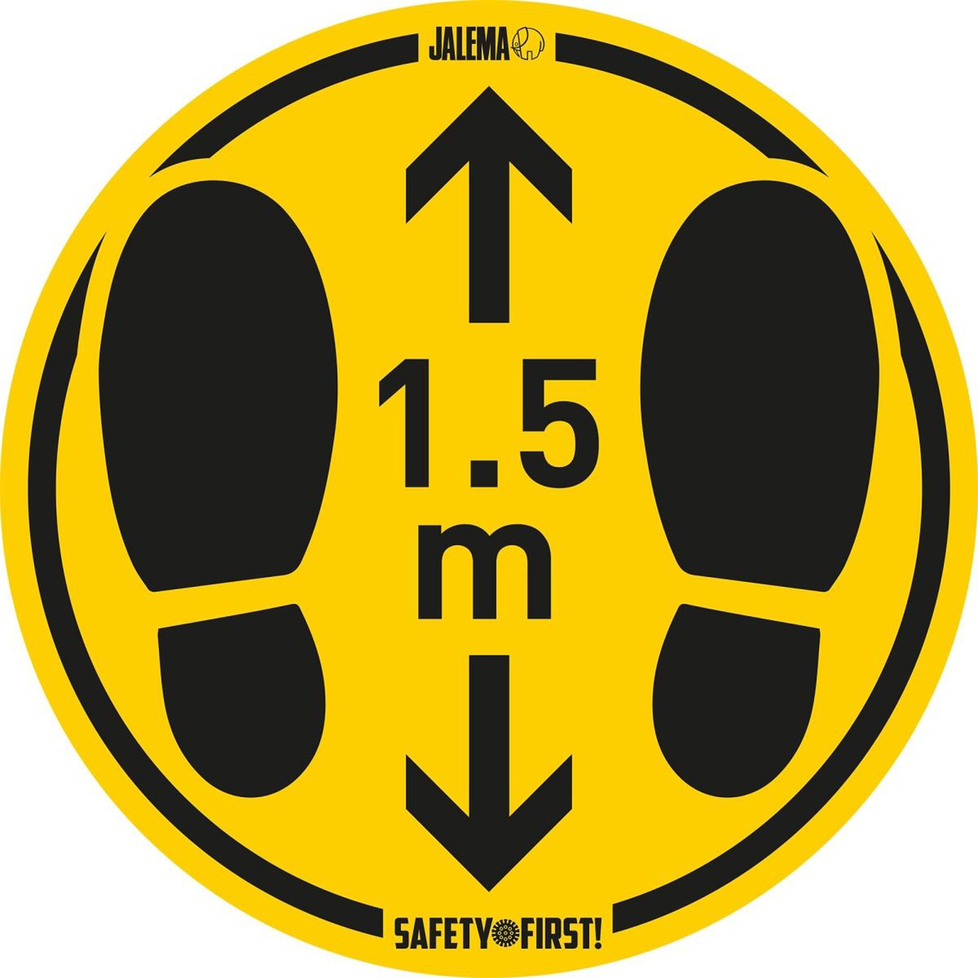 Djois Gladde Vloer Houd Afstand Vloersticker Ø 350mm