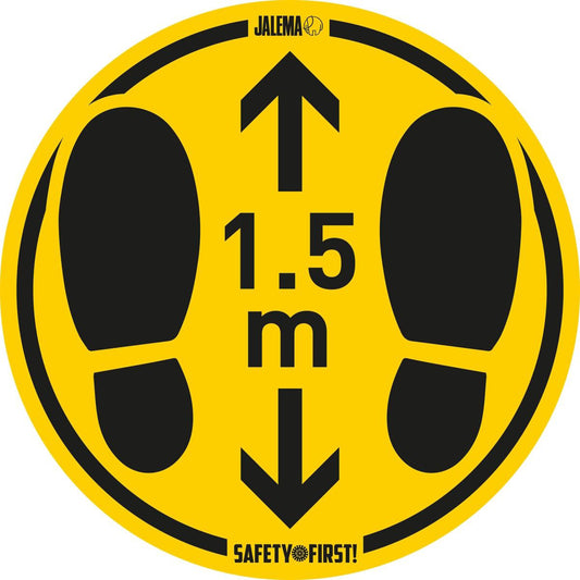 Djois Gladde Vloer Houd Afstand Vloersticker Ø 350mm