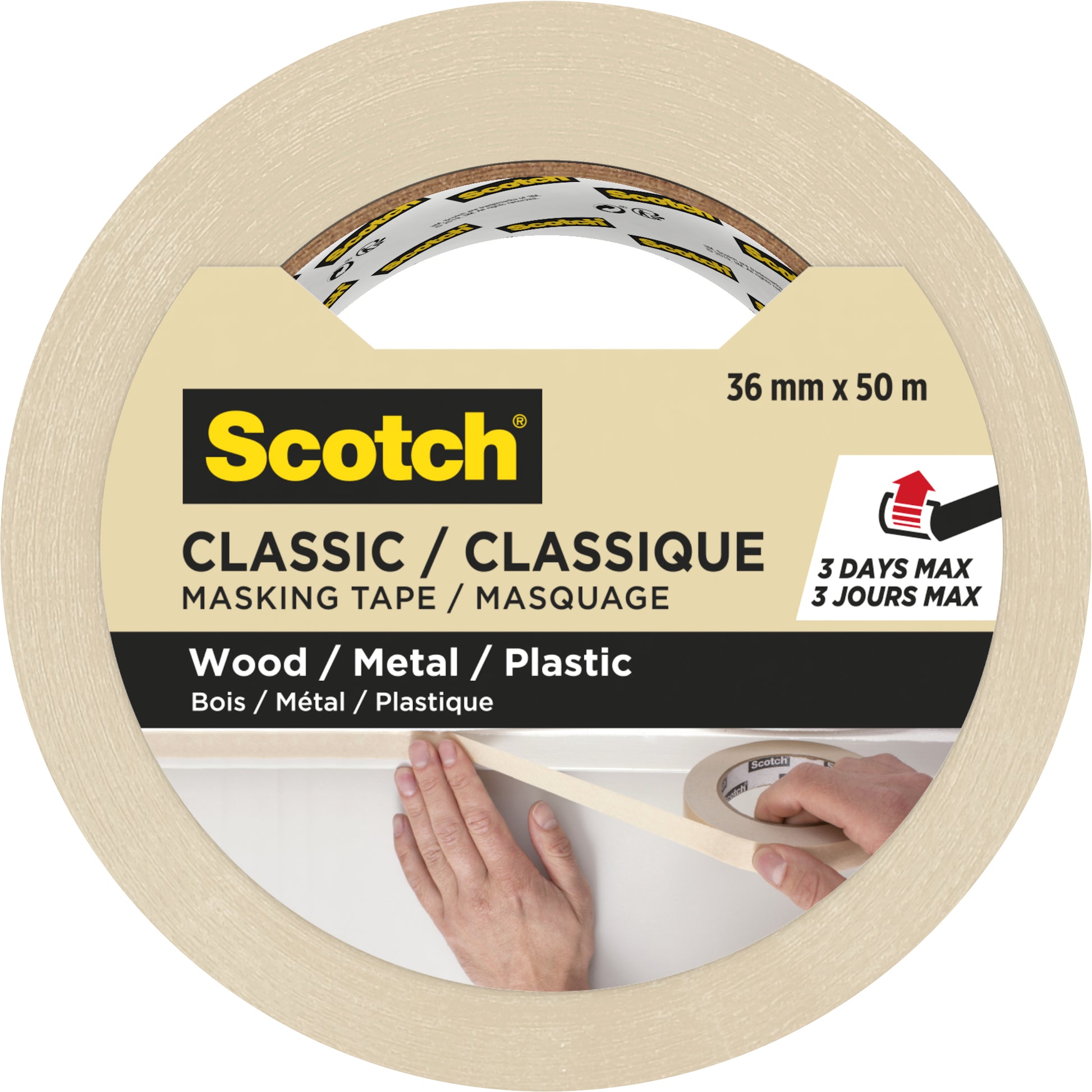 Scotch Classic Afplaktape 36mmx50m Beige