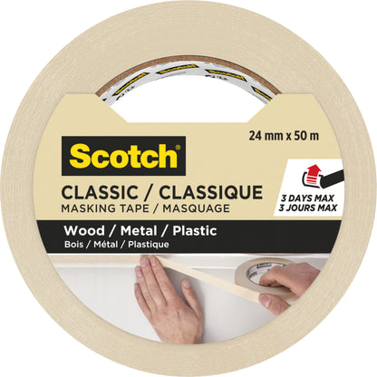 Afplaktape Scotch Classic 24mmx50m beige - 5