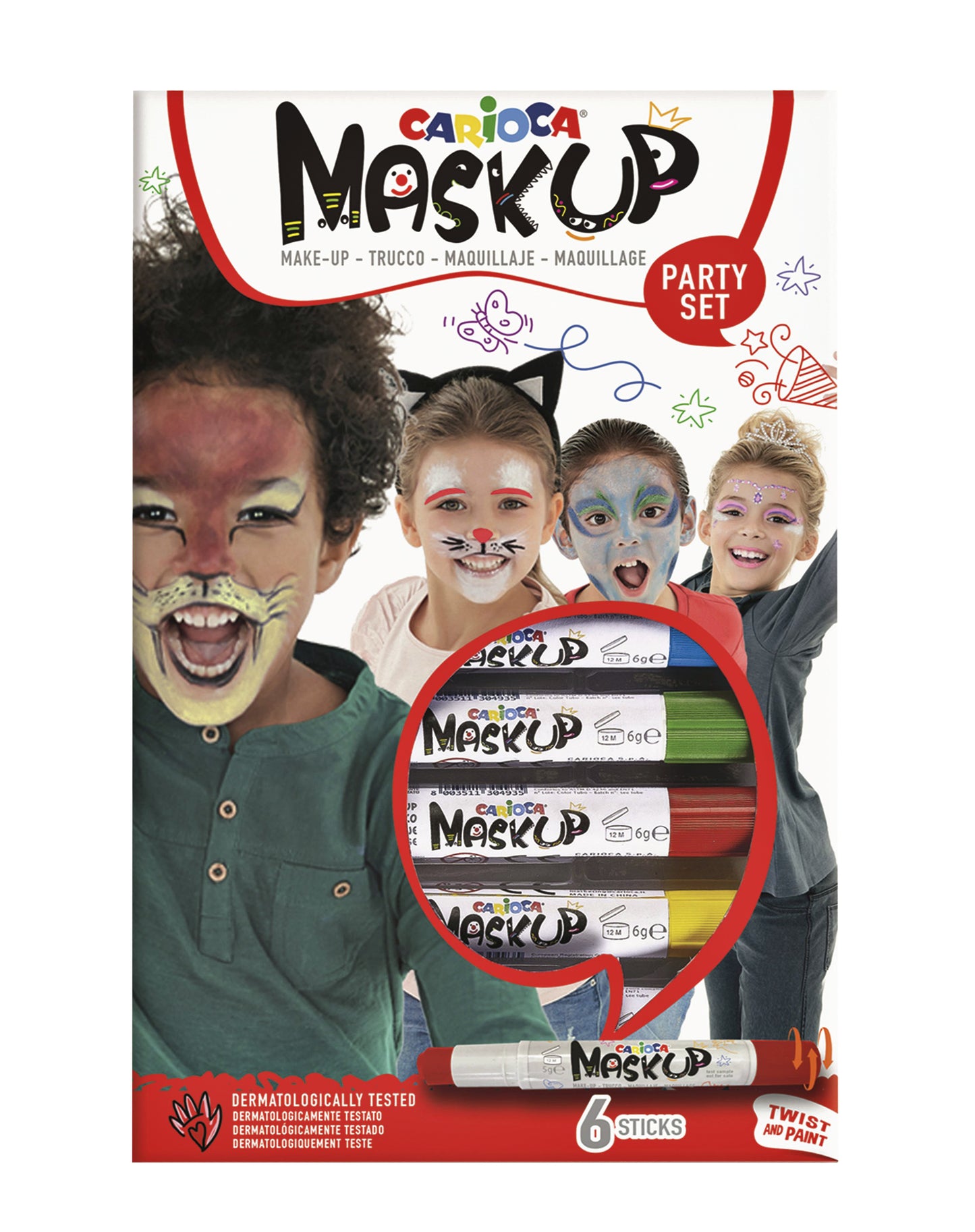 Carioca Make-up Viltstiften voor Feest en Transformeren