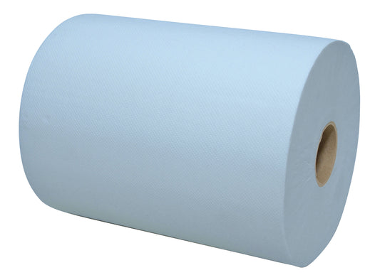 Euro Products Q14 2-laags blauw handdoekrol 165m