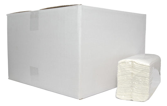 C-vouw Handdoek, 2-laags, 31x25cm, wit, doos 2432 stuks