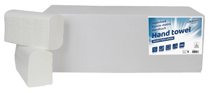 Handdoek Cleaninq I-vouw 2-laags wit - 2
