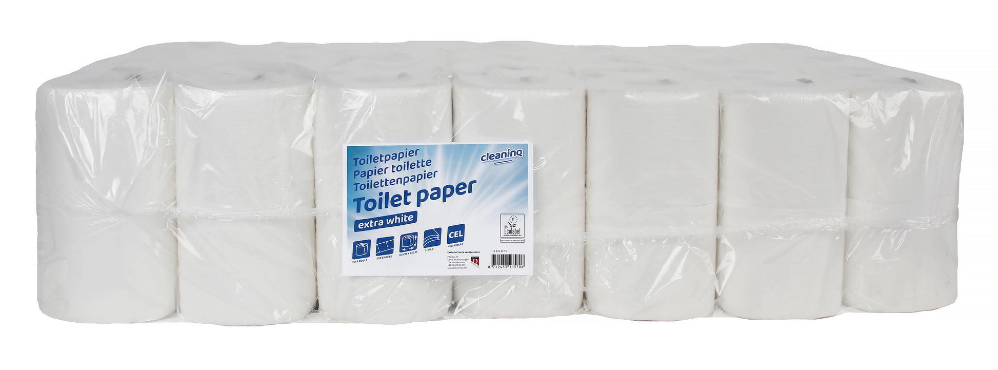 Euro Products Q2 3-laags Wit Toiletpapier 7x8 Rollen