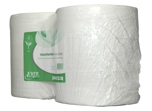 Euro Products P4 2-laags wit maxi jumbo toiletpapier, 240238