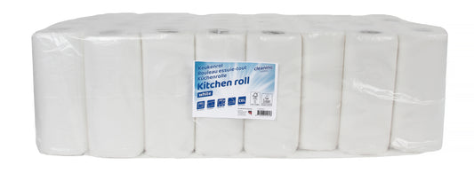 Keukenrol 2-laags Wit 50 Vel (22x23cm) 16 Pak