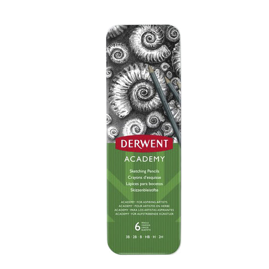 Derwent Academy Schetspotloods, 6,9 mm, 8B-2H