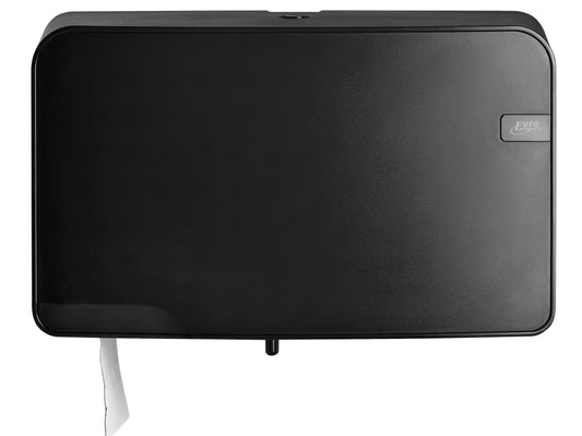 QuartzLine Q5 1000ml Zwart Duo Jumbo Toiletrolhouder