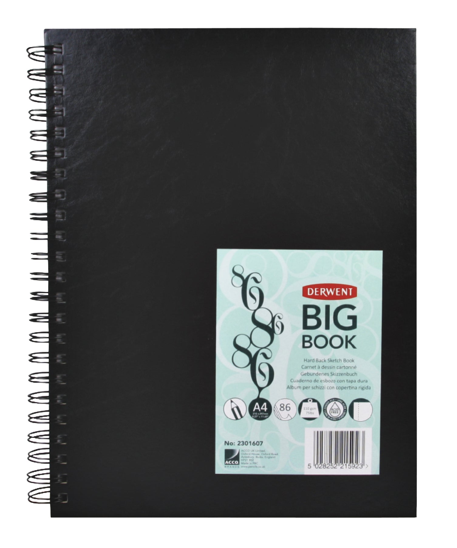 Schetsboek Derwent Big Book A4 met harde kaft - 2