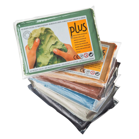 Plus Klei 1kg Terracotta, Natuurlijke Boetseerklei 1kg