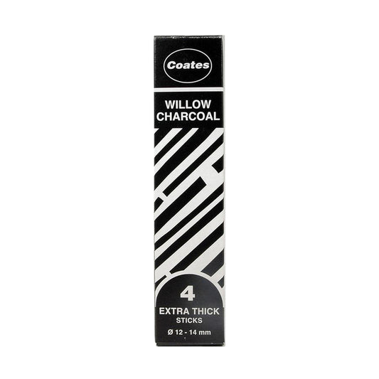 Coates Houtskool Extra Dik, 12-14mm, 4 stuks