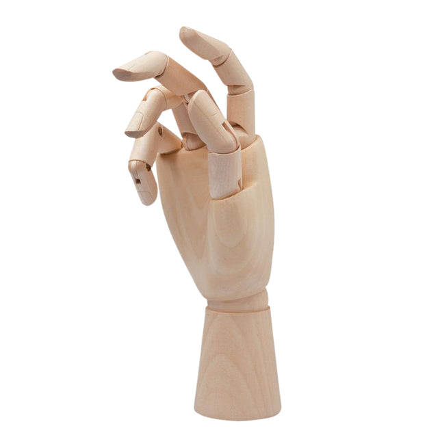 Ledenhand Conda rechts vrouw 25 cm van blank hout