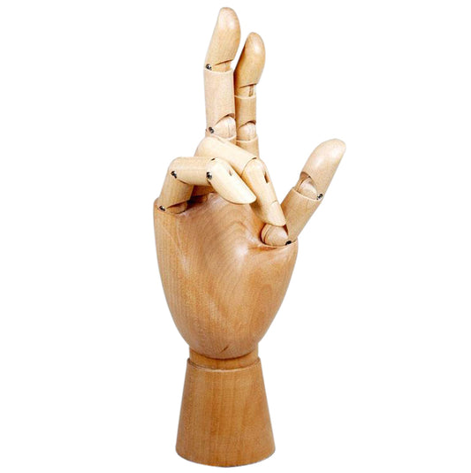 Ledenhand Conda rechts man 30cm van blank hout