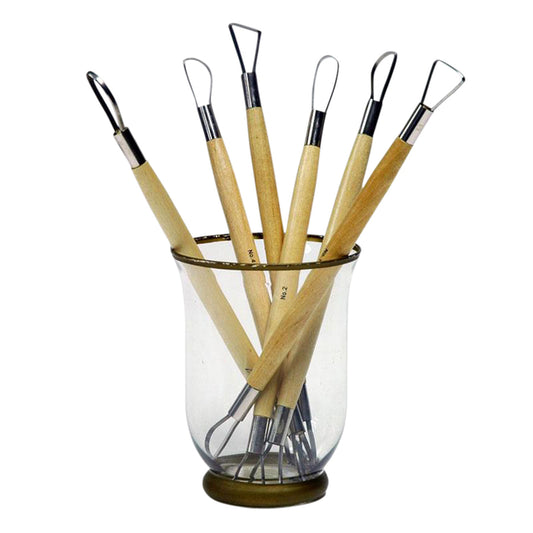 Miretteset Conda 6-delig plat draad 22 cm voor klei bewerking