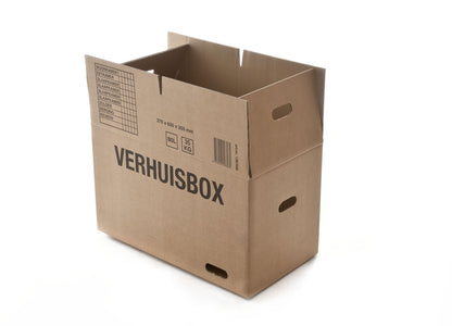 Verhuisdoos IEZZY 370x650x350mm, dubbelgolf bruin, 7mm dik - 2