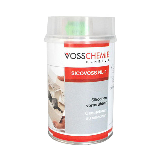 Siliconen Gietrubber VOSS Gietsiliconen 1 kg + Verharder