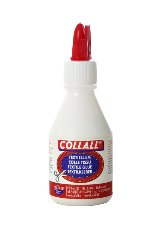 Collall Textiellijm 100ml waterbasis, flexibel en sneldrogend