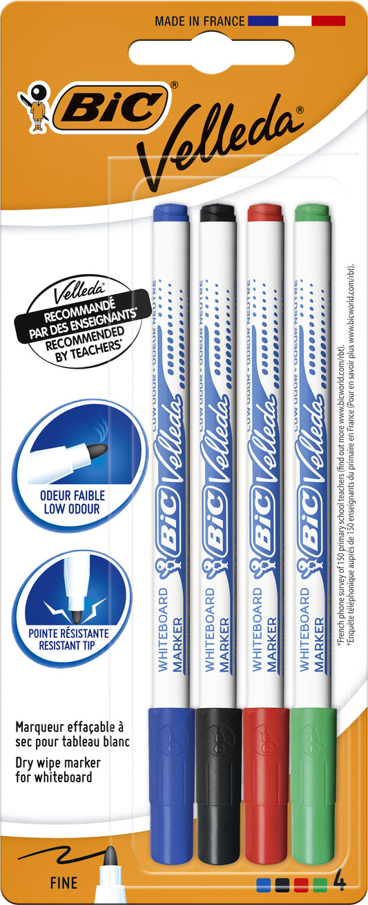 Bic 1721 Whiteboard Marker Rond 1,6mm Assorti