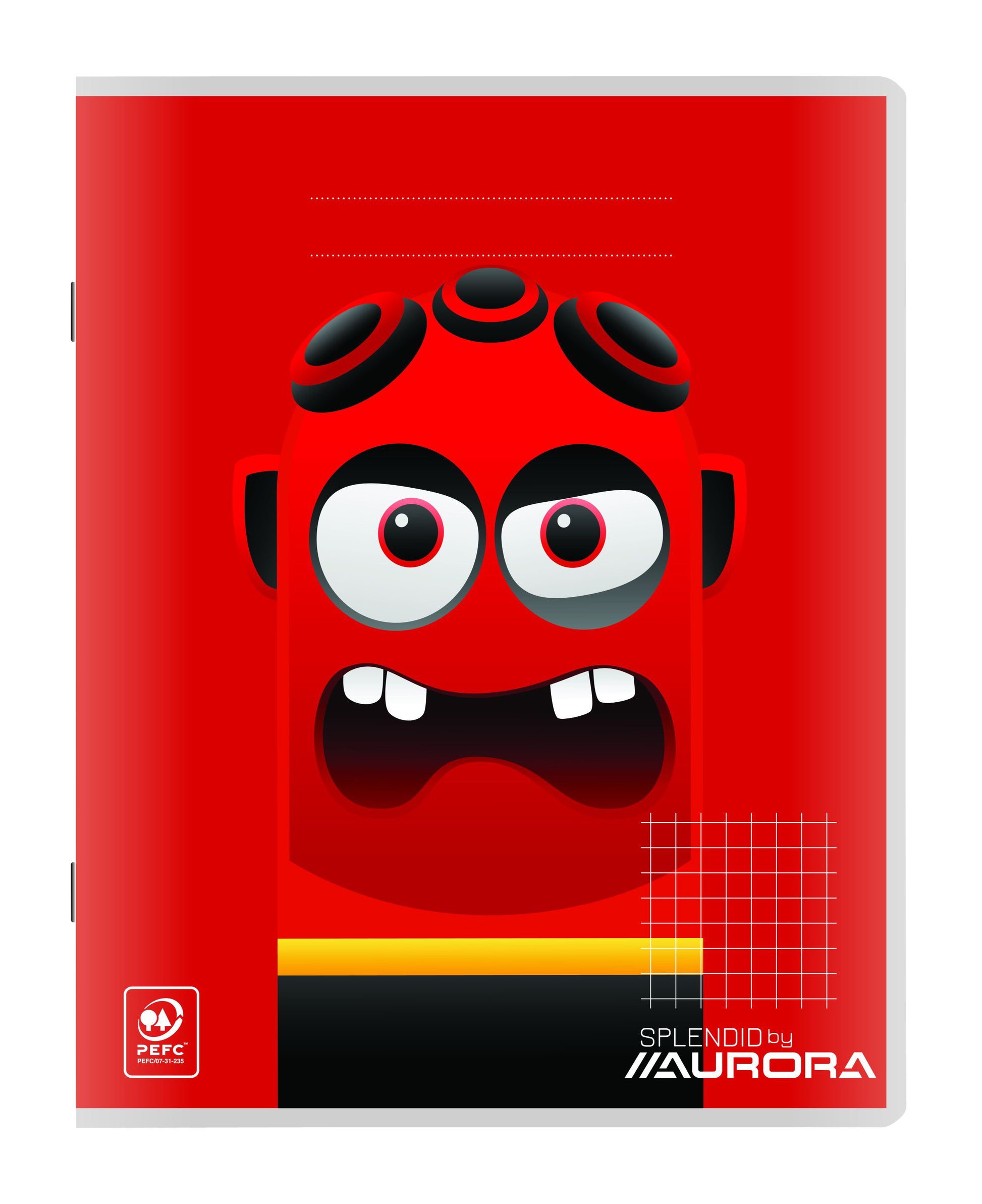 Aurora A5 ruitschrift, 200 pagina's, 60 g/m², PEFC karton